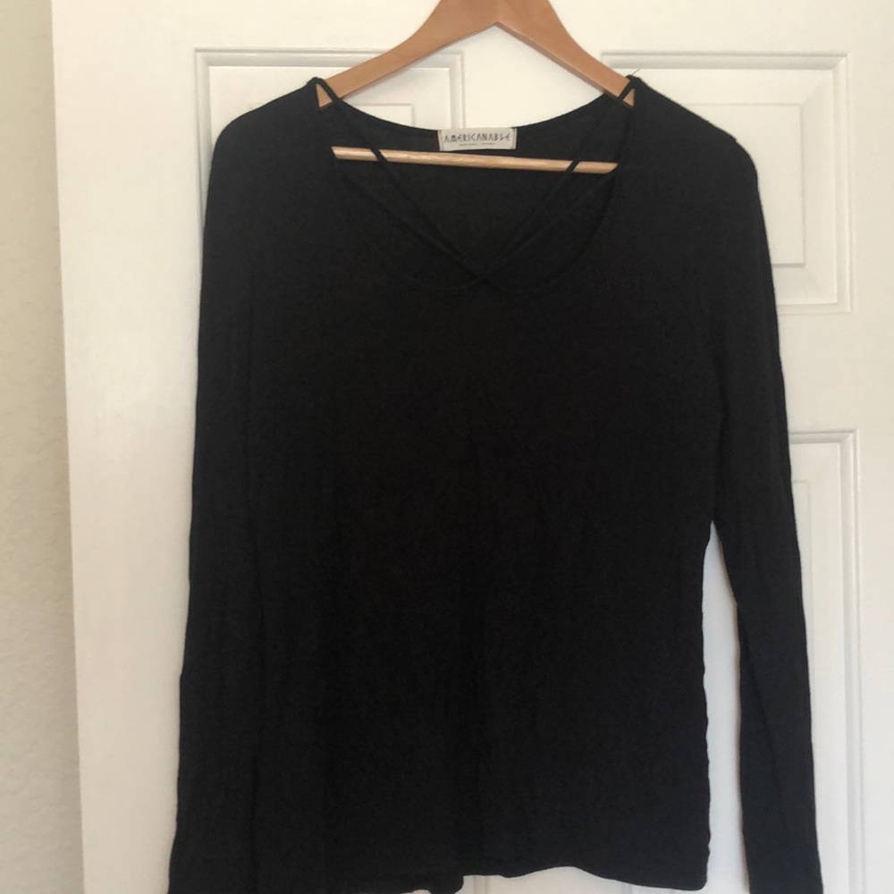 Black Long Sleeve Top